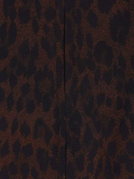 Geacă Balenciaga cu imagine cu model leopard maro