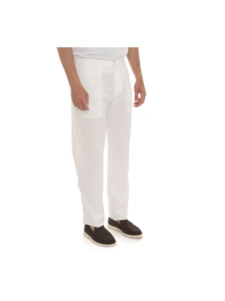 Spodnie Emporio Armani białe