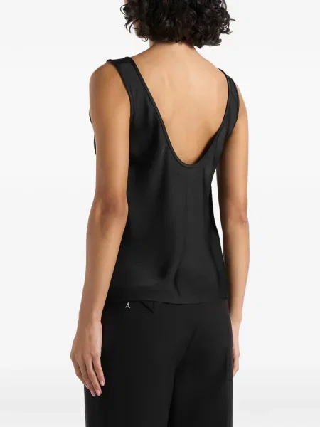 Top Manière De Voir din satin negru