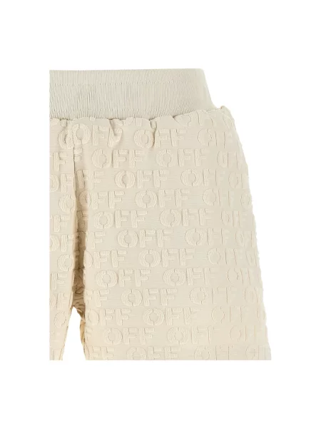 Szorty Off-white frotte białe