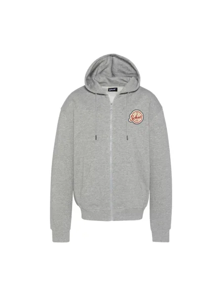 Bluza z kapturem Schott Nyc z kapturem szara