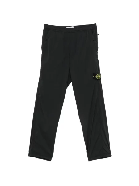Futó nadrág Stone Island strasszokkal fekete