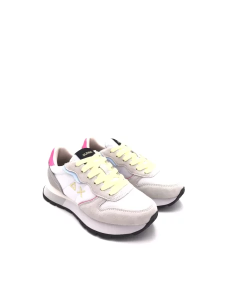 Sneakersy Sun68 skórzane białe
