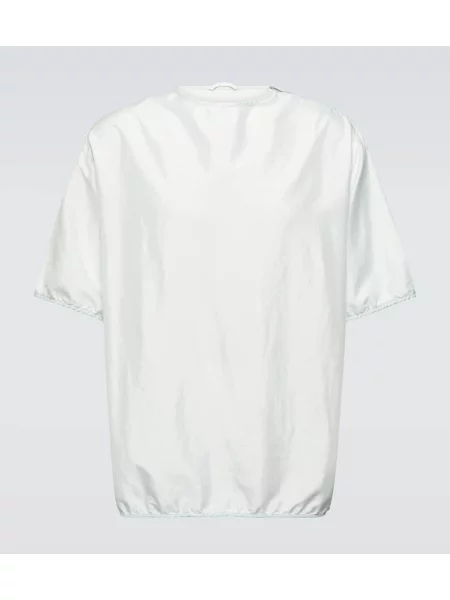 Tricou Jil Sander de mătase verde