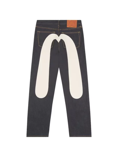 Blugi Evisu cu imagine albastru