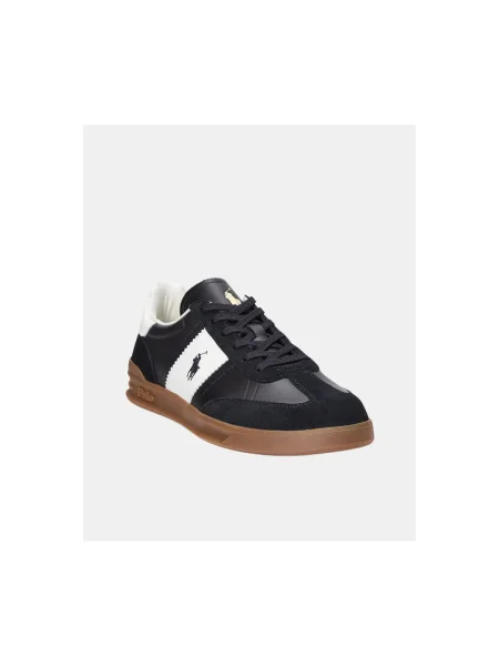 Sneakerși Polo Ralph Lauren din piele negru