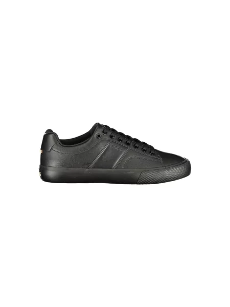 Niskie sneakersy z perforacją model AIDEN_TENN_GRLTP' Boss czarne