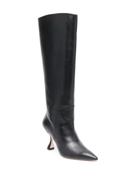 Kožené kotníkové boty Stuart Weitzman černé