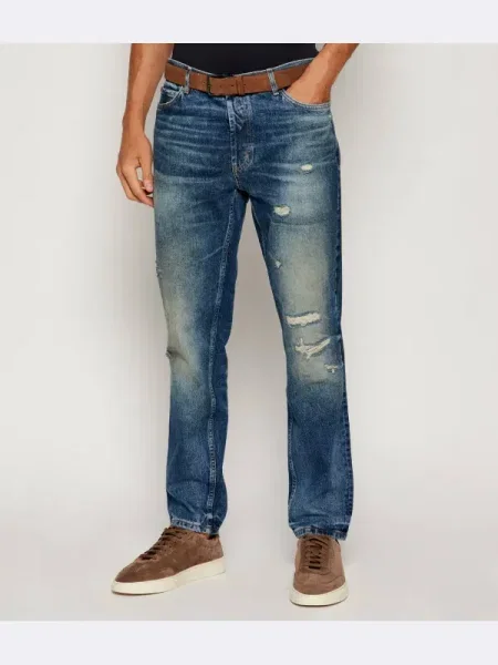 HUGO Blugi | Tapered fit albastru