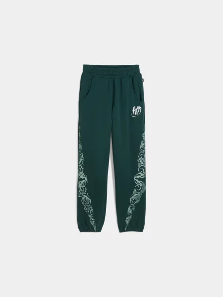 Штани спортивні PUMA Hoops x Harry Potter Sweat комбінований верх зелений