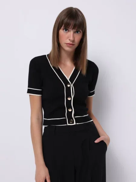 Кофти та светри Colin’s комбінований верх чорний