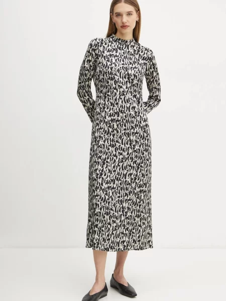 Marc O'Polo sukienka maxi prosta beżowy