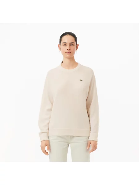 Lacoste светр Relaxed Fit білий