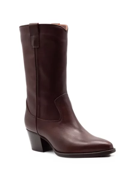 Botine Julie Dee din piele maro