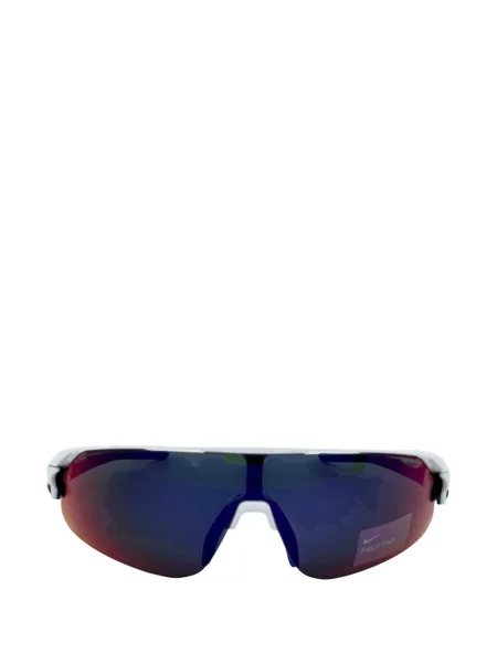 Ochelari de soare Nike de catifea cu autograf retro alb