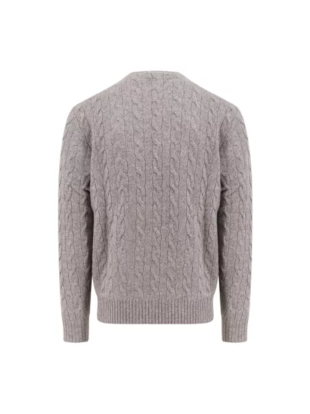 Sweter Polo Ralph Lauren z kaszmiru szary
