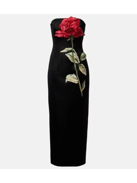 Rochie midi Leo Lin până la genunchi de costum negru
