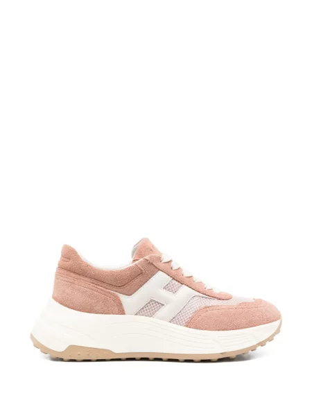Sneakerși Hogan cu platformă cu autograf roz