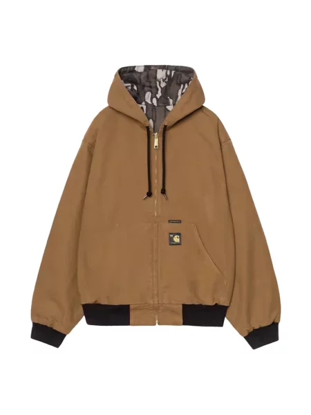 Kurtka Carhartt Wip płócienna brązowa