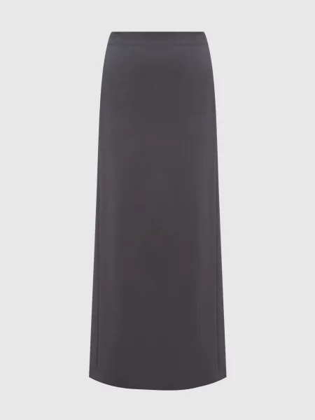 Шерстяная юбка Wardrobe.nyc серая