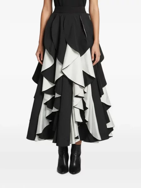 Fustă midi Alice + Olivia negru