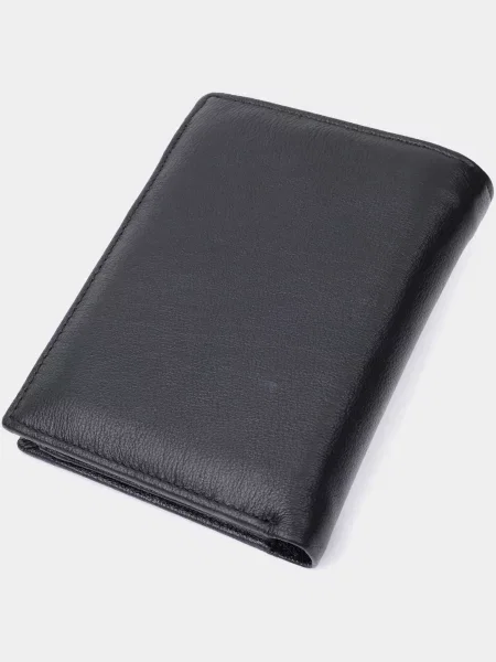 Кожаный кошелек St Leather Accessories черный