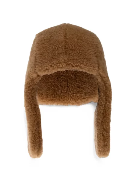 Căciulă Loewe din piele de oaie maro