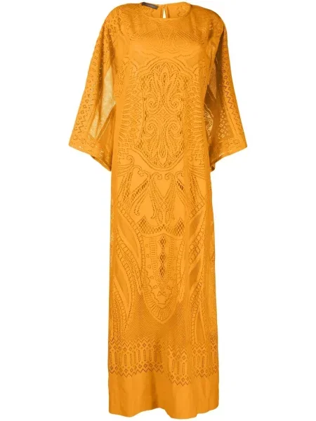 Rochie maxi Alberta Ferretti portocaliu