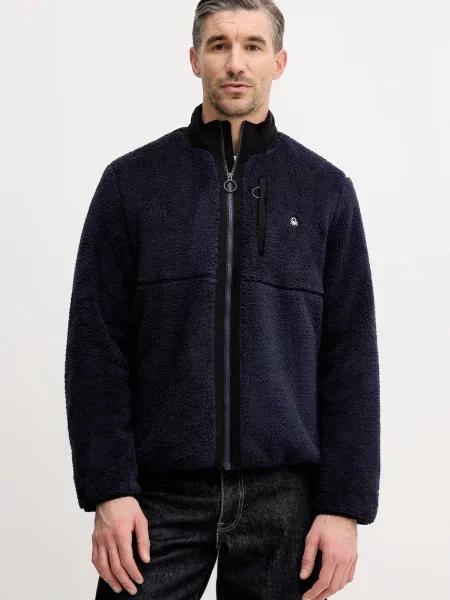 Jakna United Colors of Benetton tamno za prijelazno razdoblje plava