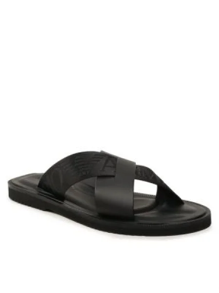 Papucs Emporio Armani Black/Black fekete
