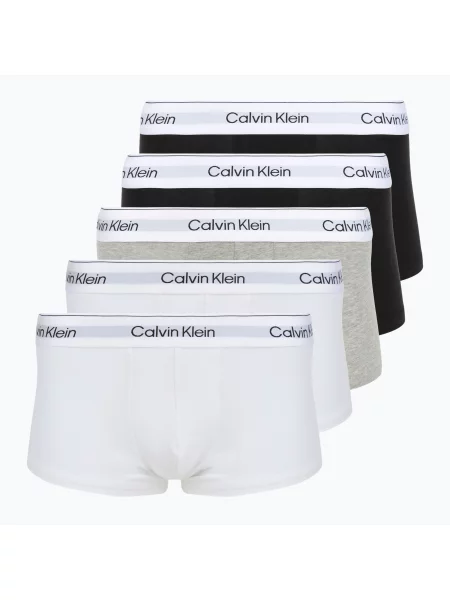 Боксери Calvin Klein Low Rise Trunk 5 pairs black/white/white/black/white білі