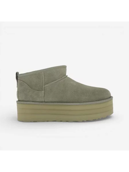 Botine Ugg cu platformă clasici alb