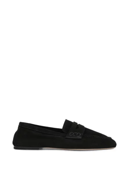 Pantofi loafer Dear Frances din piele de căprioară maro