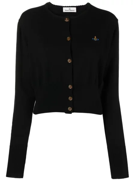 Cardigan Vivienne Westwood cu broderie negru