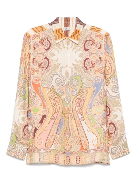 Cămașă Etro cu model paisley portocaliu