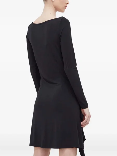 Odgovarati haljina Résumé s cvjetnim printom prorez crna