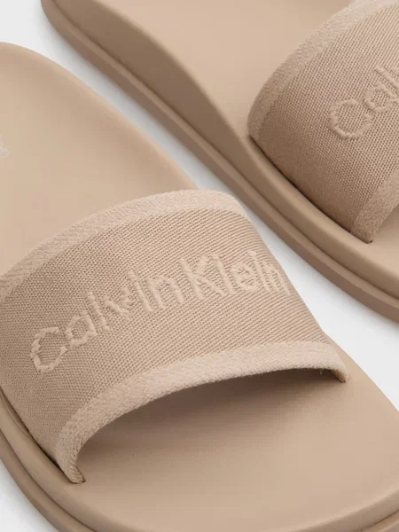 Шлепанцы Calvin Klein бежевые