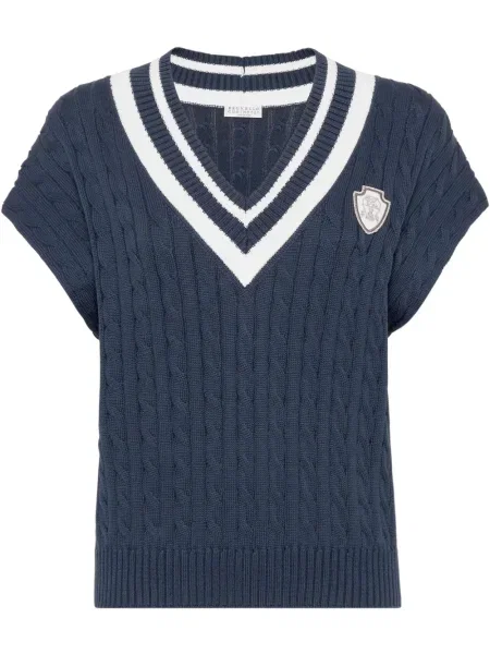 Kamizelka Brunello Cucinelli niebieska