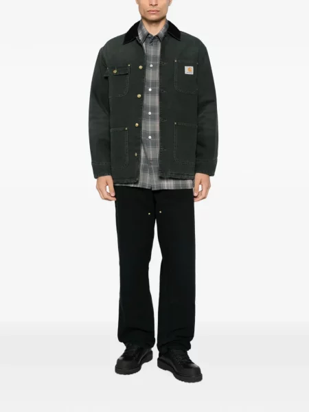 Geacă Carhartt Wip cu autograf verde
