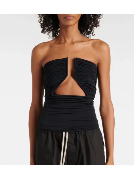 Sutien Rick Owens din jerseu negru