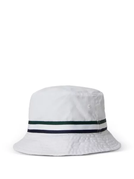 Șapcă Polo Ralph Lauren de mătase cu dungi cu cataramă albastru
