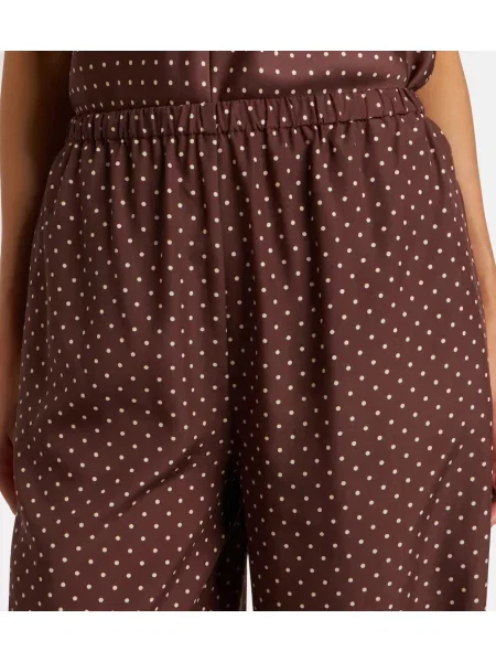 Pantaloni Posse cu buline maro