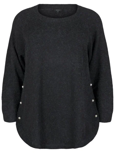 Zizzi Pulover MSunny închis gri