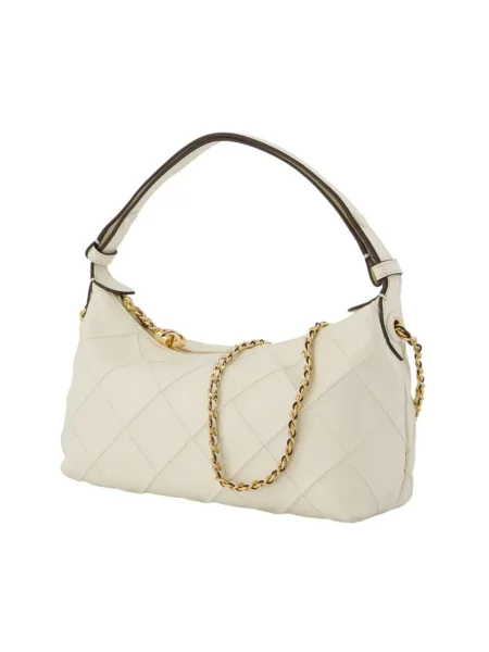 Kopertówka Tory Burch skórzana beżowa