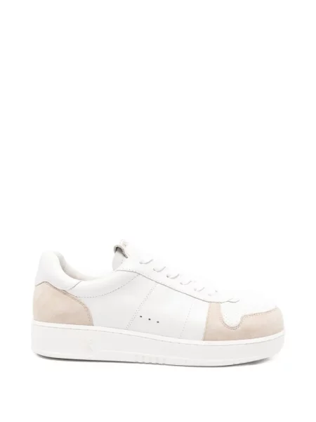 Sneakerși Patrizia Pepe din piele de căprioară alb