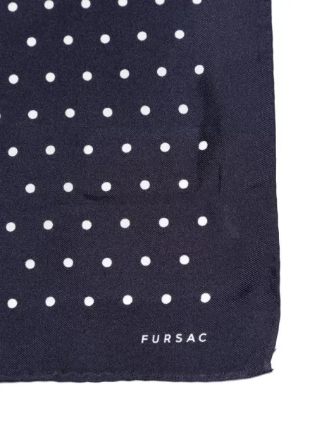Fular Fursac cu buline cu imagine albastru