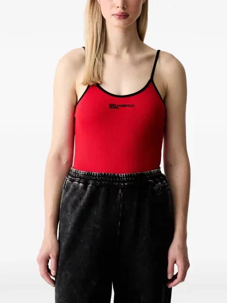 Body Karl Lagerfeld Jeans cu imagine roșu