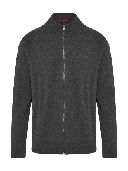 Funky Buddha Geacă tricotată închis gri