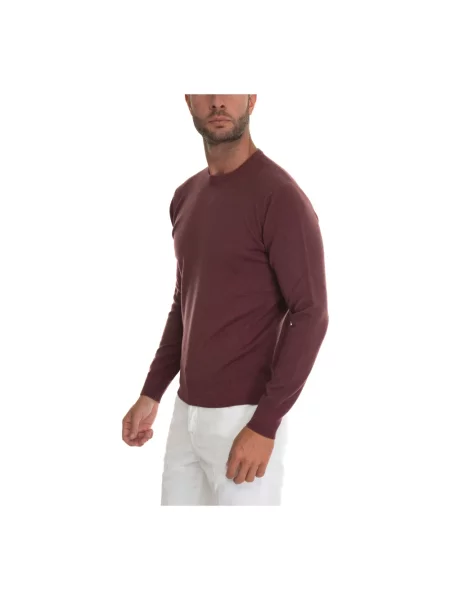 Sweter Hindustrie z kaszmiru czerwony