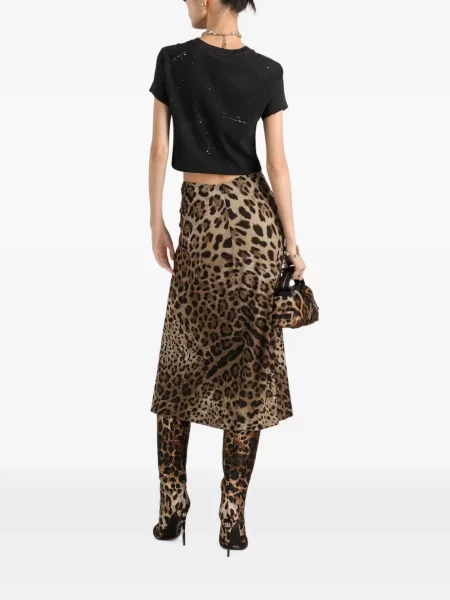 Tricou Dolce & Gabbana din jerseu negru